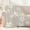 Nap Blanket Daisy Floral Print Sofa Blanket Comfortable and Lightweight Sleep Accessory Perfect Gift for Family On Birthdays and
