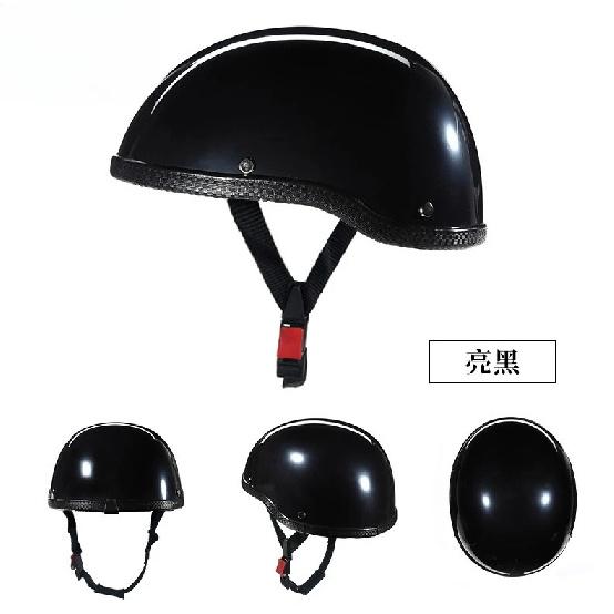 Ultralight Cycling Safety Helmet Motorcycle Helmet Retro Vintage MTB Bike Helmet glossy black