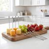 I-MART 15 Pack Stainless Steel Cocktail Picks Martini Olive Skewers, Reble Metal Garnish Sticks for Drinks, Appetizers, Bloody Mary, Olives, Citrus,