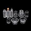 1:12 Dollhouse Miniature Glass Vase Dessert Cup Wine Bottle Wishing Bottle W/Corked Home Decor Toy Doll House Accessories