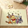 Cartoon W-Winnie The P-Pooh-S Carpet Bathroom Anti-slip Door Mat Home Decoration Mat Entrance Door Mat Scratch-resistant Door