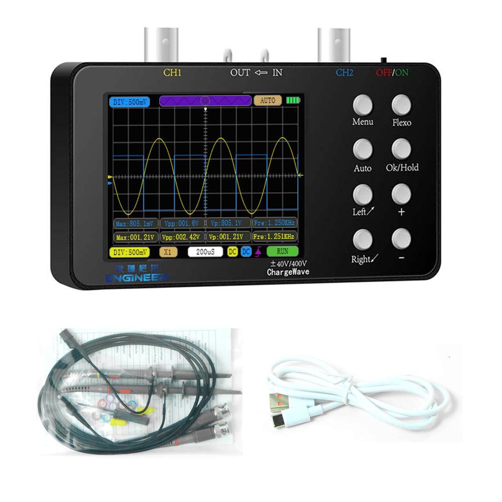 Oscilloscope 50M Sampling Rate 10M Analogue Bandwidth 6A Current Waveform Measurement Dual-channel Oscilloscope Multiple Modes