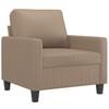 Vidaxl 4-Osobowa Sofa Z Poduszkami, Cappuccino, Sztuczna Skóra