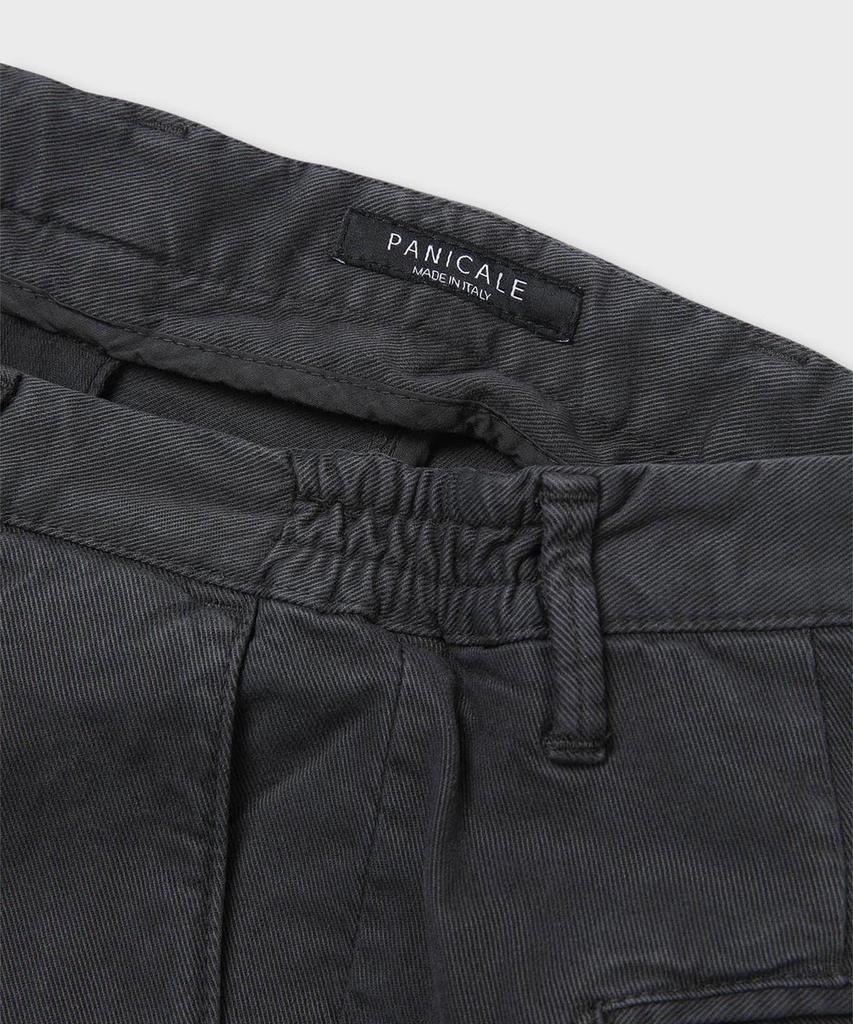 PANICALE Regular Slim Fit Dyed Chino Pants [Black]