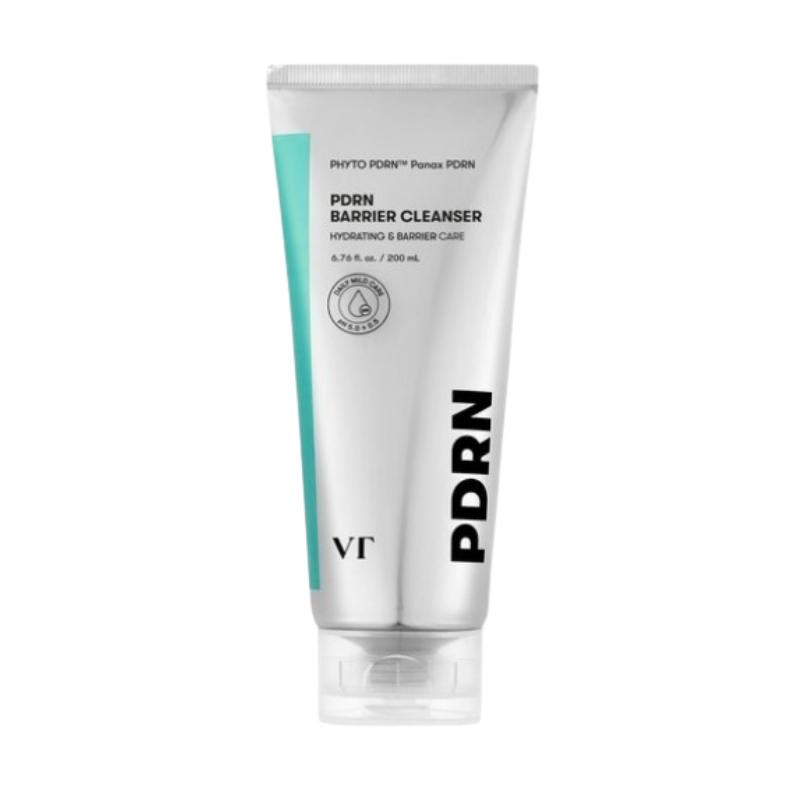 VT Cosmetics PDRN Barrier Cleanser 200ml – Mild Low pH Foam Cleanser for Moisture Barrier, PDRN Care & Daily Cleansing 200ml