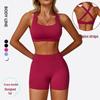Women's Shockproof Yoga & Pilates Sportswear Set - Bare-feel, Outdoor Fitness Training