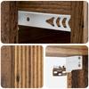 Wall Mounted Nightstand Reclaimed Wood Look 33 x 34.5 x 20 cm