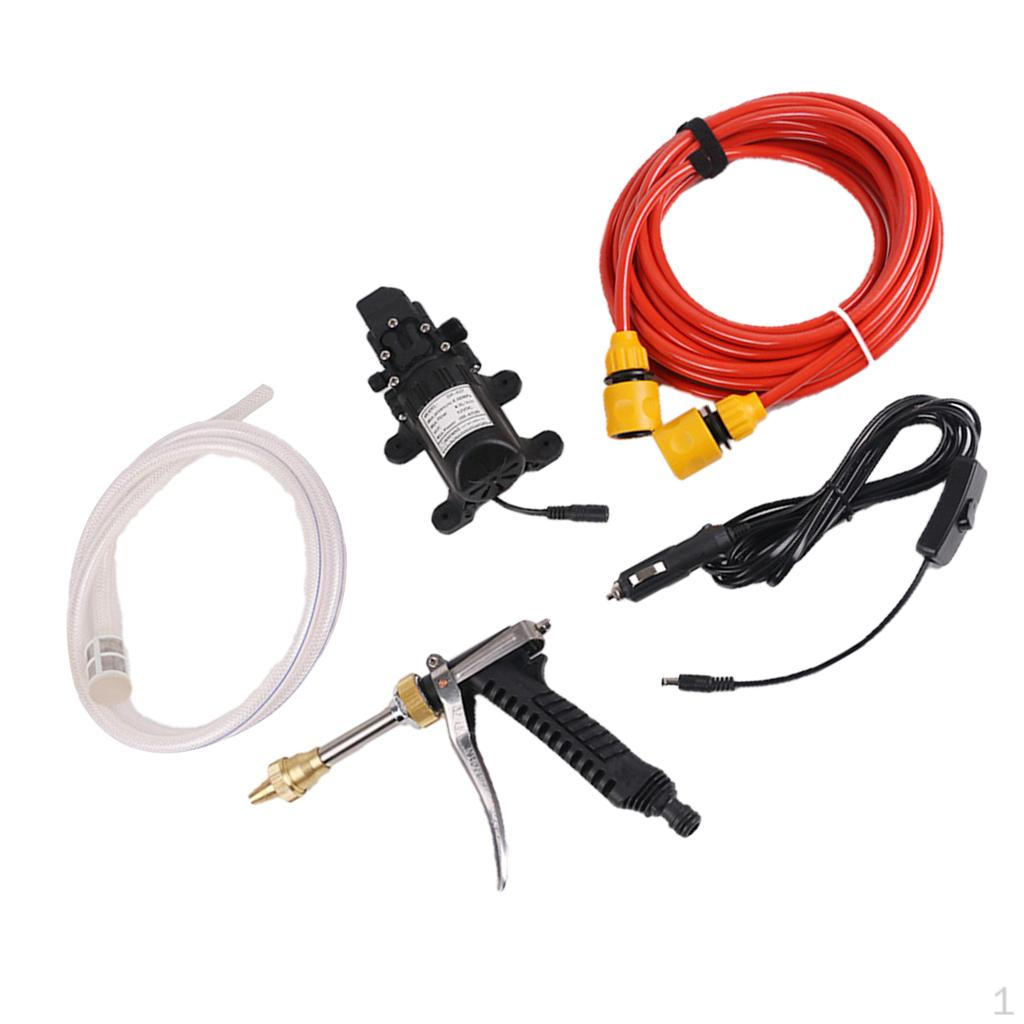 

70W 12V DC 130PSI Давление портативный электрический автомобиль Мотоцикл Мойка