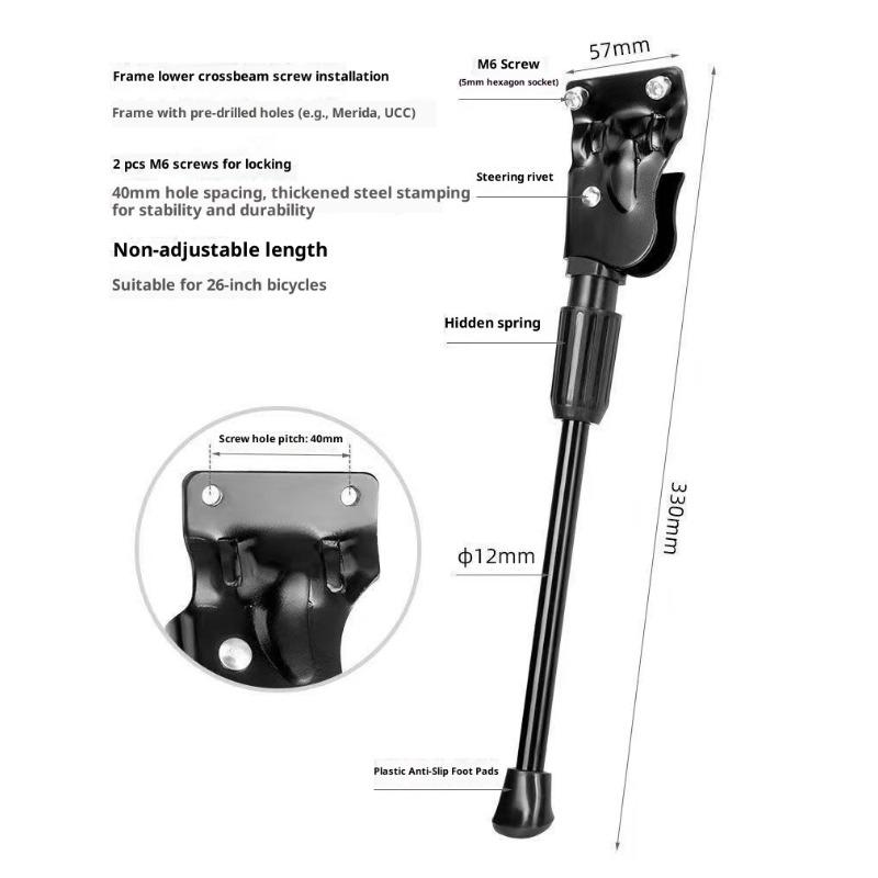 Fahrrad Fußstütze Kantenschutz Parkständer Mountainbike Dreibeinstütze Fußstütze Fahrradzubehör