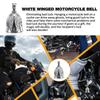 Vintage 3D Riding Bell Motorcycle GuardianBell Wing Design Biker Good Luck Charm Alloy Punk Style Evil Spirit Trap Bell