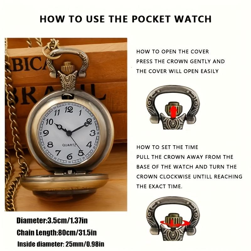 Klapptaschenuhr klassisch kleine Hängeuhr perfektes Geschenk exquisite Taschenuhr Meerjungfrau Engel Gott Taschenuhr modisch