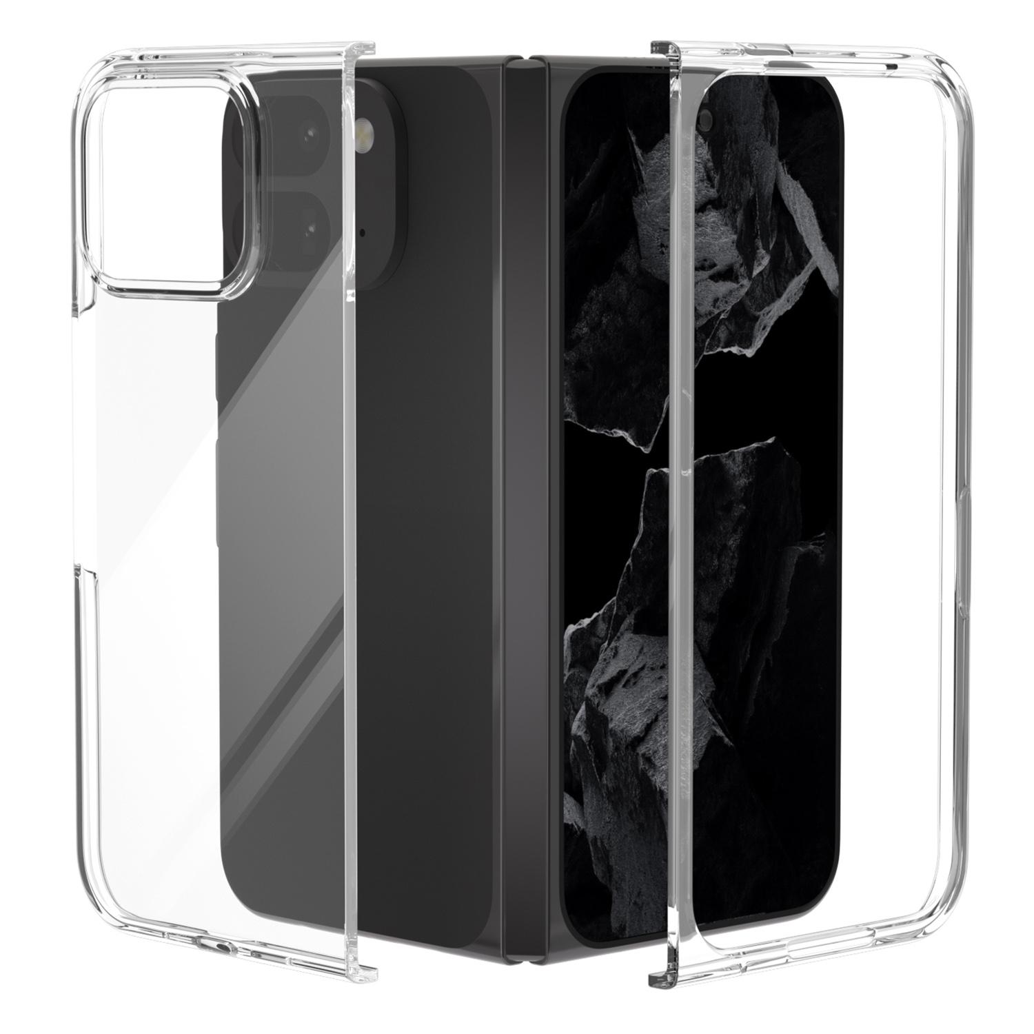 

ABEEL For Google Pixel 9 Pro Fold 5G Clear Case Anti-Drop Hard PC Phone Cover A