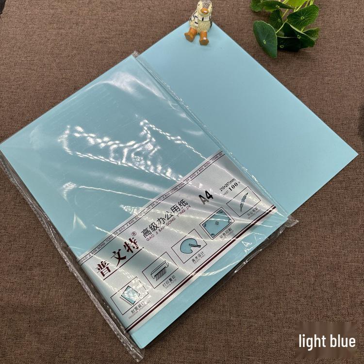 A4 Colored Cardstock 230g: Deep Green, Light Blue, Pink, Black, White, Kraft - Ideal for Students & Kindergartens