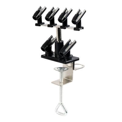 Heavy Duty Airbrush Holder Stand Bracket Rack Nonslip Design Suitable for Artists Secures 6 Brushes with Rotating Base