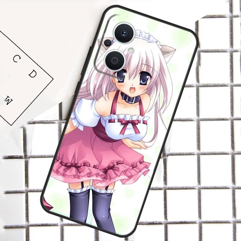 

Чехол для OPPO Reno 13F 12F 14F 11F 10 11 12 13 14 Pro 8T 7 8 Lite OPPO Find X9 X8 X6 X5 Pro с рисунком кошки из аниме OPPO Find X6 Pro