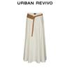 UR 2026 Spring Urban Boho A-Line Midi Skirt