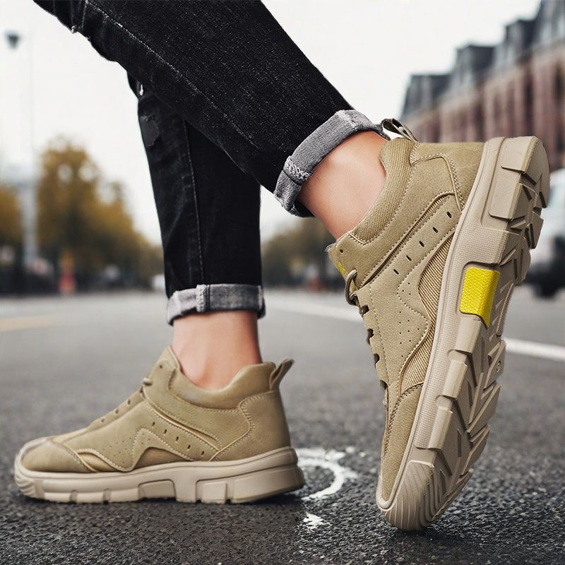 2024 Autumn New Tooling Shoes Bag Head Non-slip Outdoor Fashion Trend Shoes Lightweight Deodorant Wear-resistant Labor Insurance Shoes