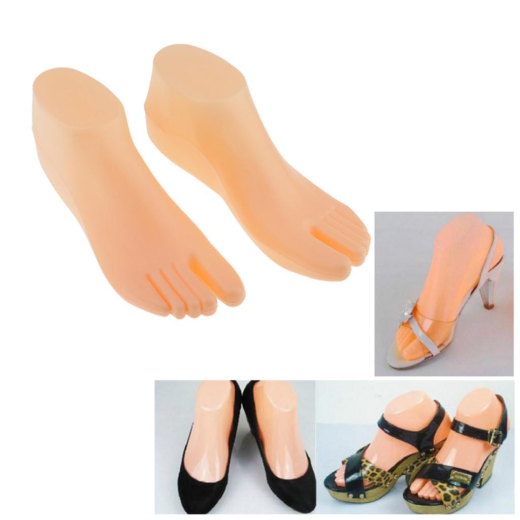 Mannequin Foot Model Female Plastic Sock Display Stand for Boutique Shoes Jewelry Shop Clothing Showcase