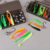 30-Piece Soft Fishing Lure Set With T-Tail - Durable Plastic Baits For Bass, Trout & More - Includes Minnow Swimbaits, Jig Hooks