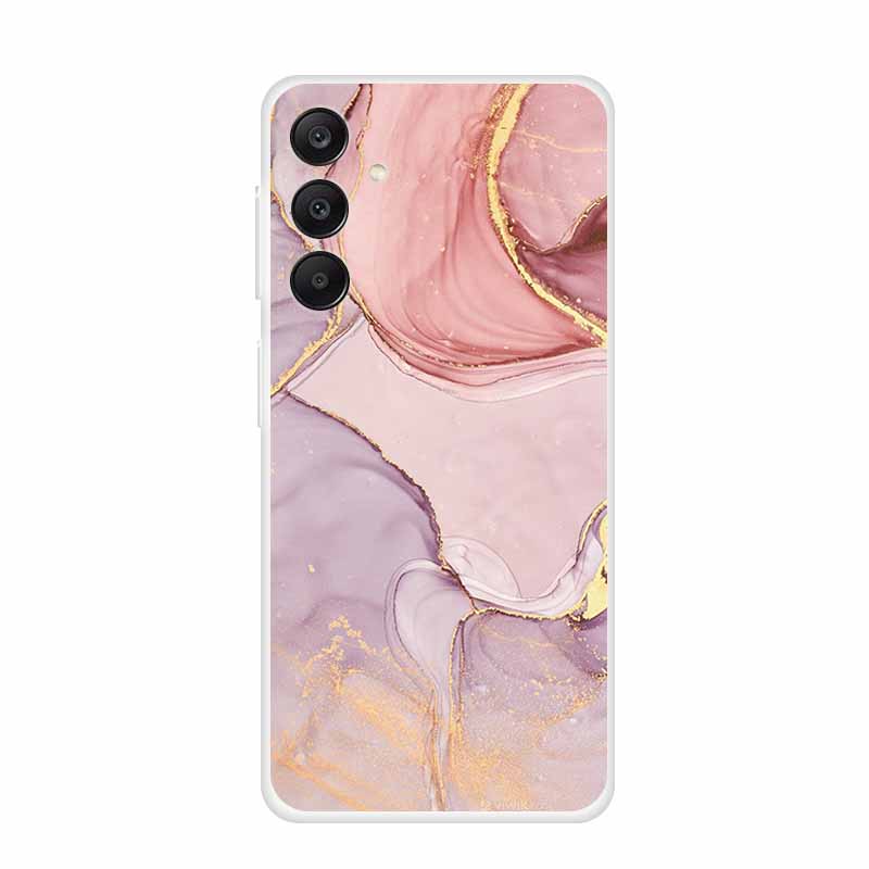 Marble Patterns Phone Case for Samsung A25 Soft Transparent TPU Clear Cover for Samsung Galaxy A 25 Protective Silicone Shell