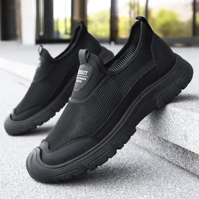 Men's Shoes Casual Shoes Summer Mesh Breathable Single Shoes Lightweight Sports Shoes Fashion Versatile Shoes Soft Sole Dad Shoes