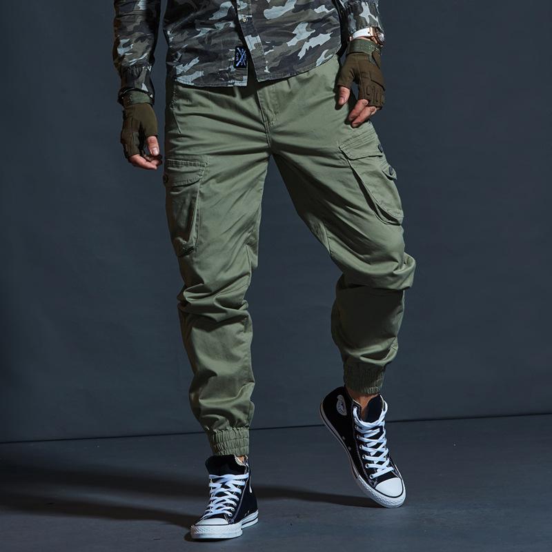 

Чоловічі штани-карго Повсякденні чоловічі штани Baggy Regular Cotton Trousers Чоловічі бойові військово-тактичні штани з кількома кишенями 38