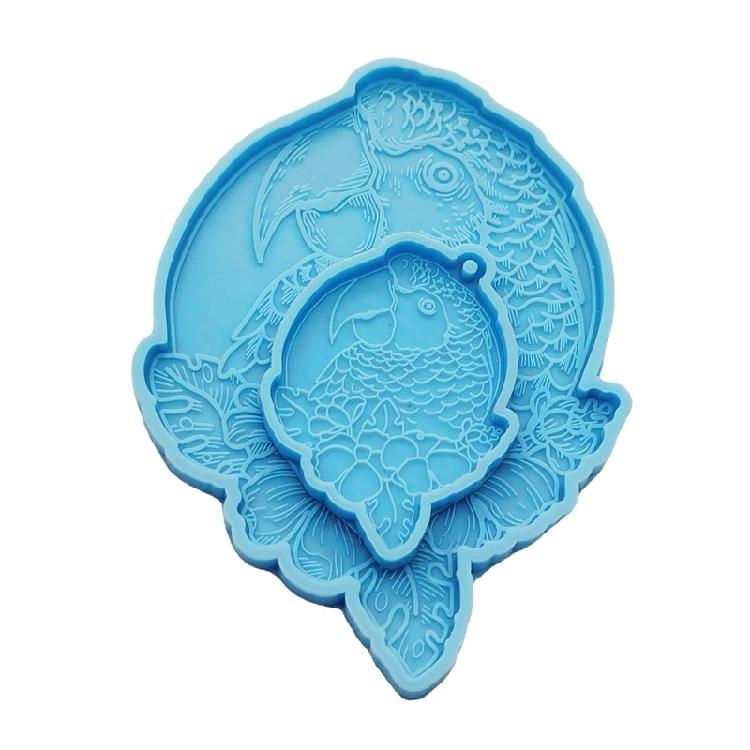 

2Pcs Parrot Shape Silicone Molds for DIY Keychain Coaster Unique Gift Women Girl 1