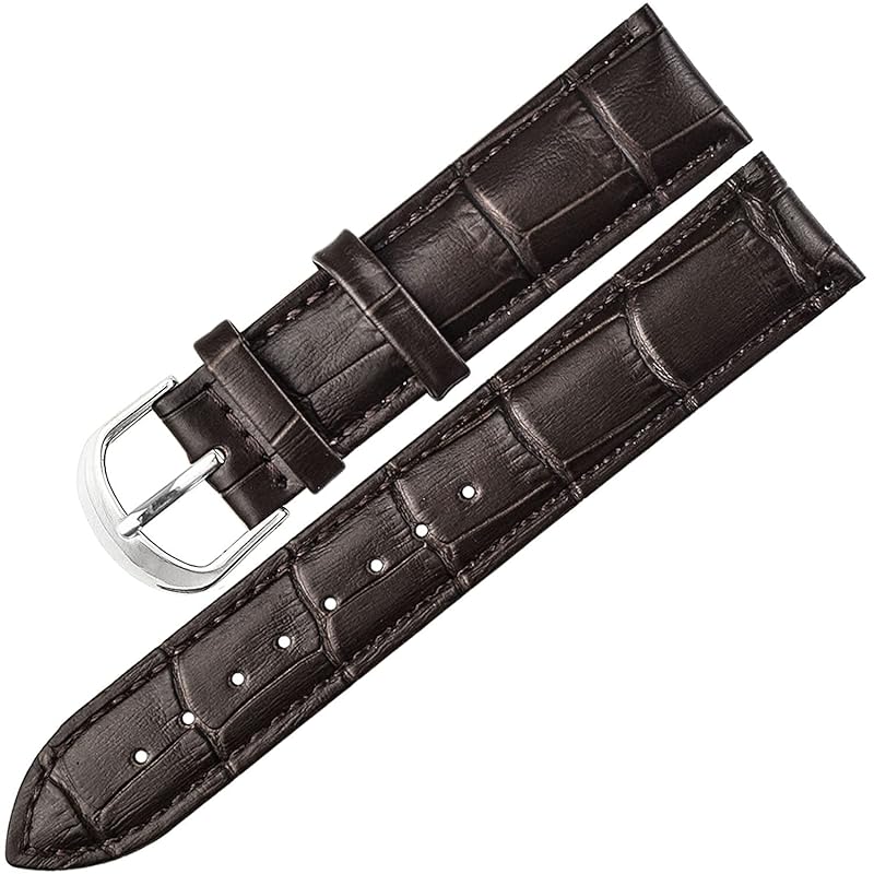 

Thong Chamae watch strap calf leather dark brown 20mm