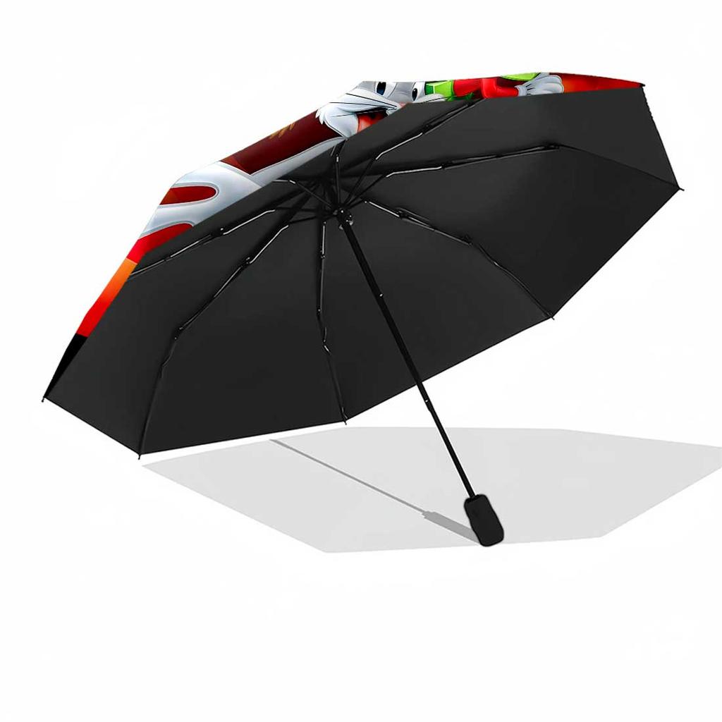 Looney Tunes Characters Portable Automatic Umbrella Compact 8-Rib Design Compact Design All-Season Travel Outdoor Accessory