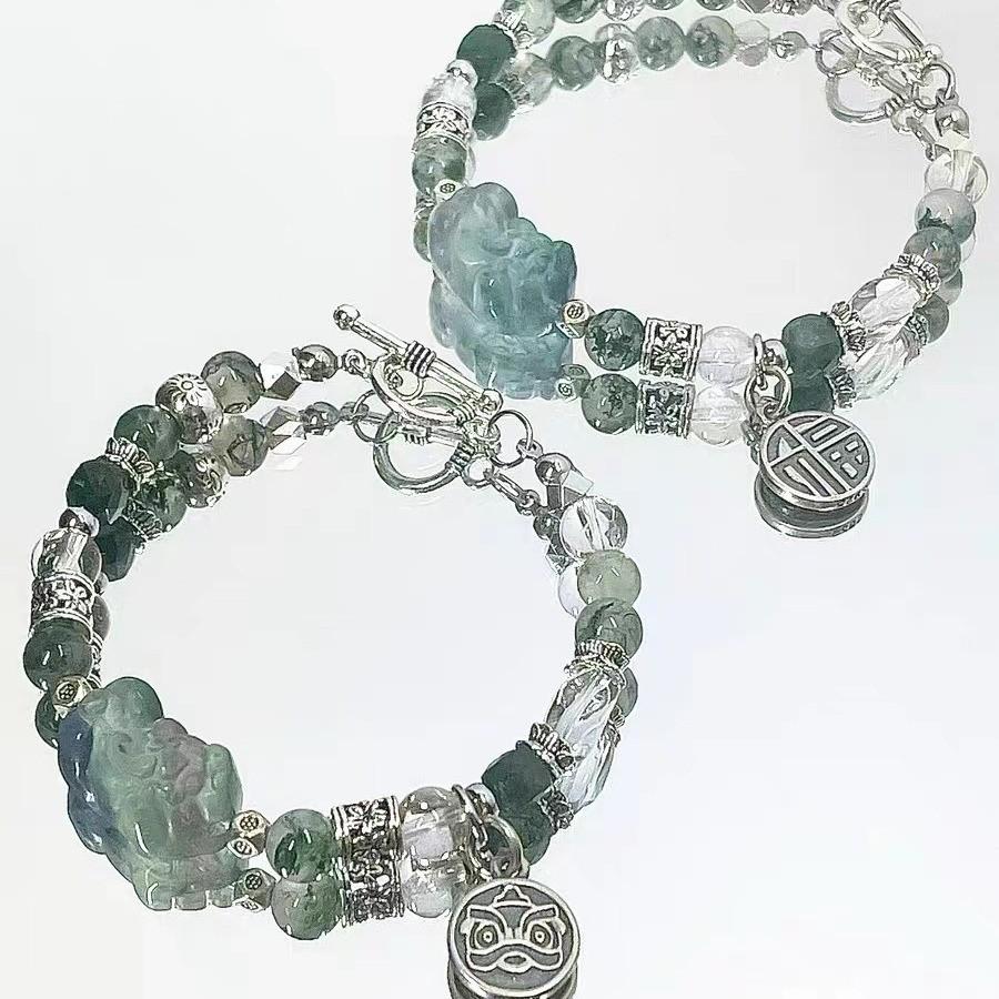 Style Ethnic Pixiu Beaded Bracelet Handmade Alloy Unisex Fashion Jewelry