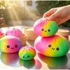 25Cm Simulation Color Bun Dumplings Extrusion Toy Reusable Slow Rebound Decompression Dough Relieve Anxiety Bun Party Gift