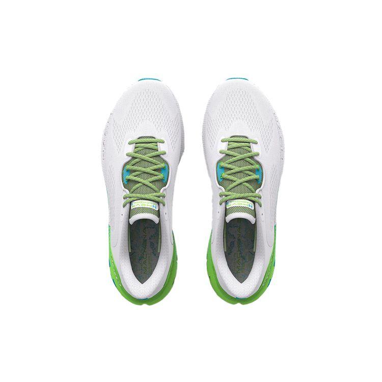 Under Armour HOVR Machina 3 Fashion Comfortable Sports Fabric Low-Top Casual Running Shoes Women sneaker White Green 3025667-100