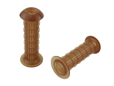 POSH 010572-AG-10 Motorcycle Grip, Z2 Type Classical Grip for 0.9 Inch (22.2 Mm) Handles, Non-Piercing Type American Rubber