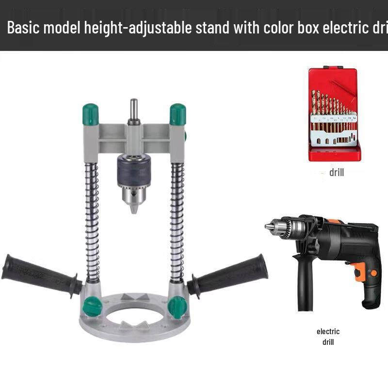 

Upgraded Vertical Drill Stand with Electric Drill & Bits