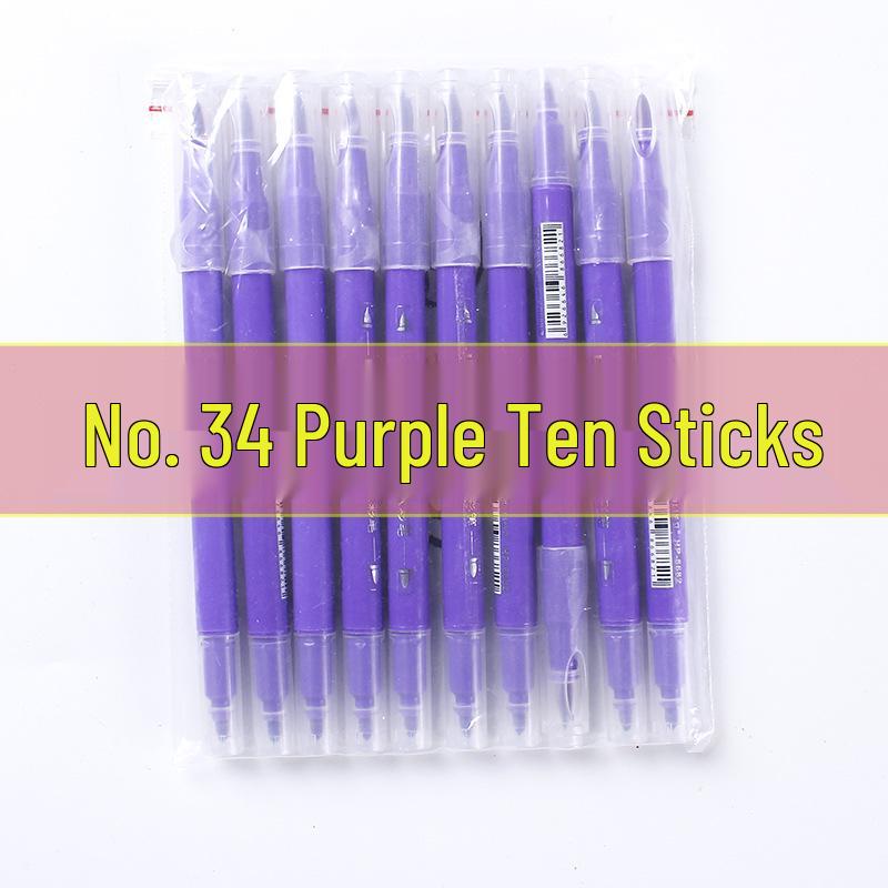 36-Color Double-Ended Soft Tip Washable Watercolor Pens for Primary Students