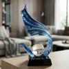 Modern Luxury Resin Decorative Figurine Living Room Office Home Decor Elegant Gift Blue Accent Piece