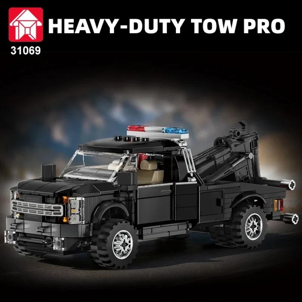 3 Style Technical Heavy Duty Tow Truck Building Blocks Toys MOC Recovery Vehicle Model Bricks Toys Boys Festival Party Gifts