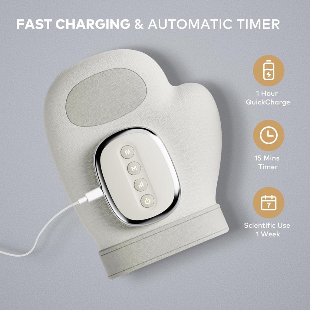 Masážní přístroj na ruce s teplem a kompresí - 3D airbag, Kancelářské/Herní/Regenerační použití