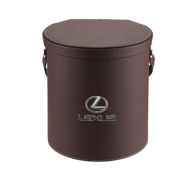 For Lexus RX NX LX ES GS IS UX etc Car Trash Can Waterproof with Lid Leakproof Leatherette Waste Bin AEN1
