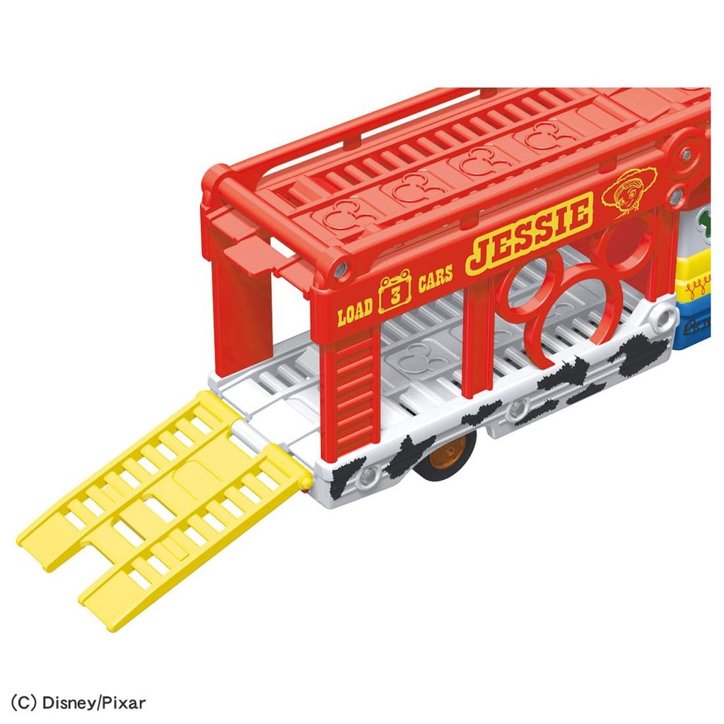 TAKARA TOMY Tomica Dream Tomica Disney Motors Pals Transportador Toy Story 5 Jessie Coche Mini Juguete 3 y (Edades en aumento)