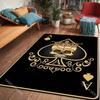6 Style Black Card Club Ace Pattern Carpet for Living Room Bedroom Sofa Home Decor Non-slip Floor Mat  Coffee Tables Area Rug