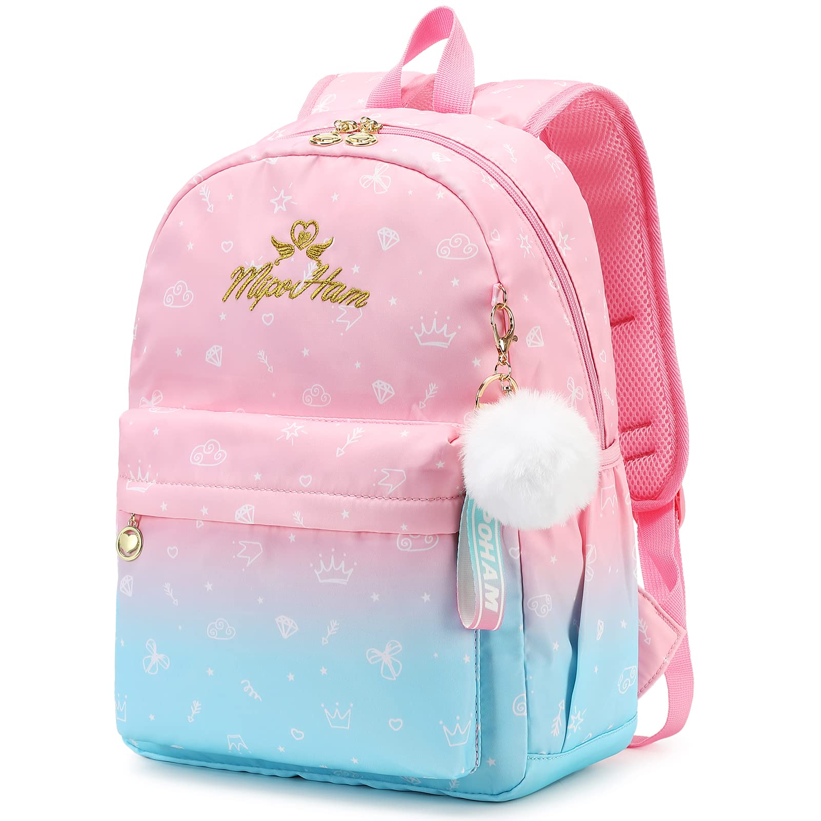 MIPOHAM Kids Backpack, 17L, Perfect for Elementary School Students, Kindergarten, School Entrance, School Trips, Cute, A4 Size, Lightweight, Perfect f