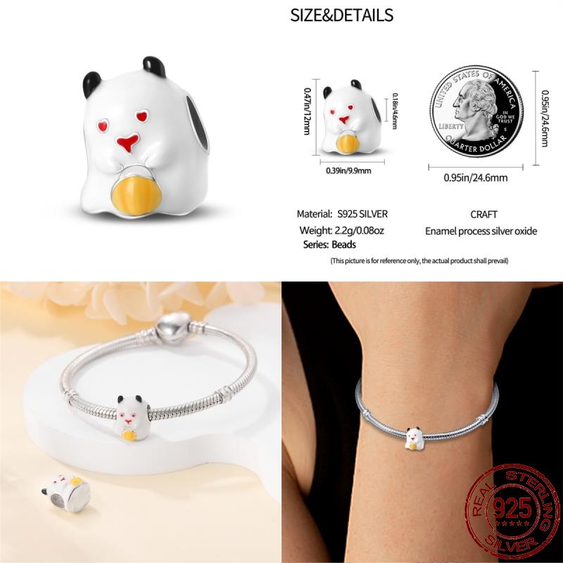 Copper Glow Halloween Series Charms Fit Original Pan Bracelet Diy Beads For Women Birthday Fine Jewelry Gift