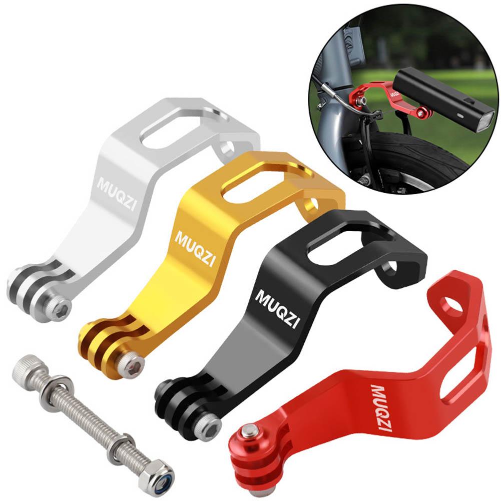 Bicycle Front Light Mount Bracket Adjustable Folding Bike Fork Mount Bike Flashlight Mount Stand for Flashlight Sport Camera