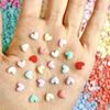 2025 Autumn Winter New Matte Texture Heart Nail Art Decorations 3D Nail Decorations Wearable Nail Accessories