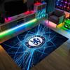Tappeto in Velluto di Cristallo Design Chelsea FC Accogliente Non?Tappeto Stampato Antiscivolo per Camera da Letto Soggiorno Ingresso