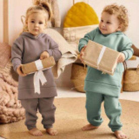 Kids' Long-Sleeve Zip Jacket & Joggers Set - Autumn/Winter Sportswear for Boys & Girls