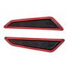 2pc BLACK BONNET HOOD VENT SCOOP COVERS FOR 2016-23   CHEVY CAMARO 1LT LT RS