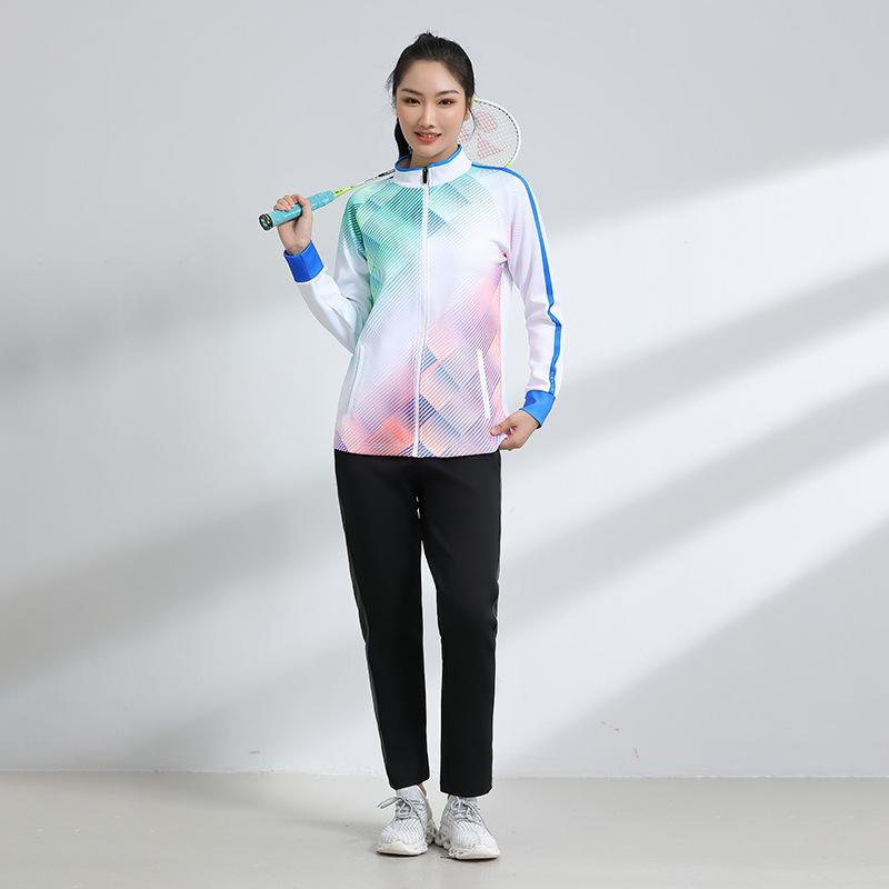 Badminton Tennis Uniforms Athleticwear Jackets Autumn and Winter Mens and Womens Jacket Suits Group Appearance Uniforms Award Uniforms