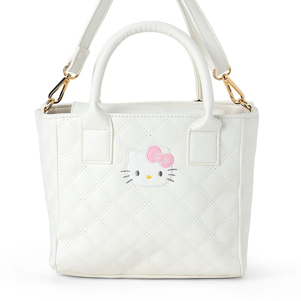 Sanrio Quilted Mini Tote Hello Crossbody 307751 2-Way Bag, Kitty, Handbag, Bag,